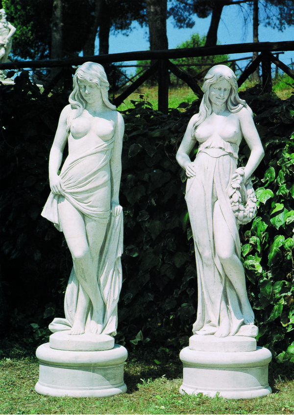 GIARDINO Statue Adeline con velo 0350