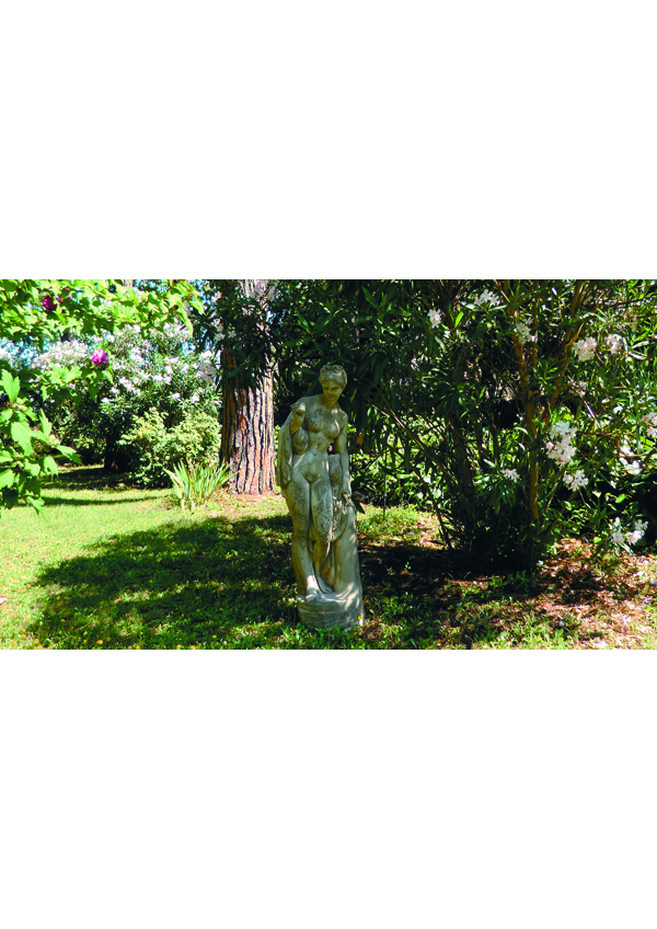 GIARDINO Statue Con pomo corrosa 144103