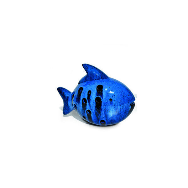 OGGETTISTICA Terracotta smaltata New Age Marlin blue 214486
