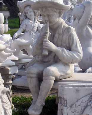 GIARDINO Statue Pastore seduto BM156