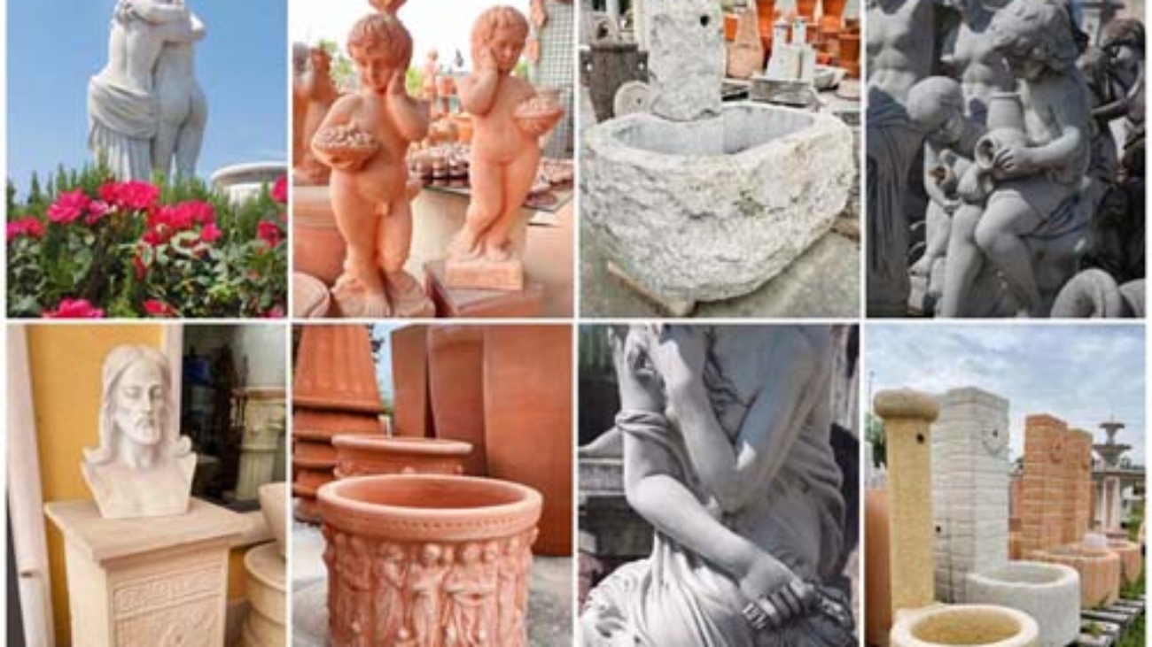 Arredare il giardino marmo terracotta cementoo