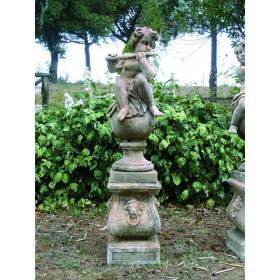 Statue Putto con flauto